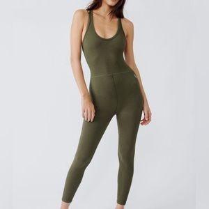 NWT FP MOVEMENT Free Throw Onesie Dark Olive XL